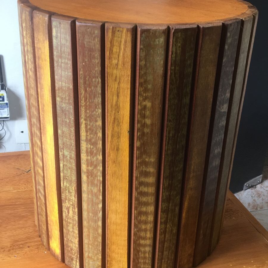 Tamborete Rústico Contemporâneo